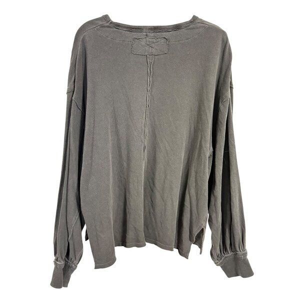 Free People Ready for This Tee Gray Oversized Size M NWOT - Picture 6 of 8